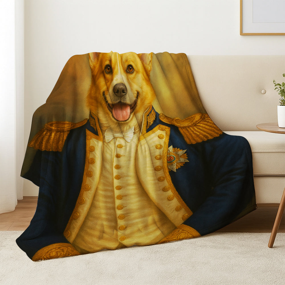 Custom Photo Great Captain Dog BlanketGift For Dog Lovers