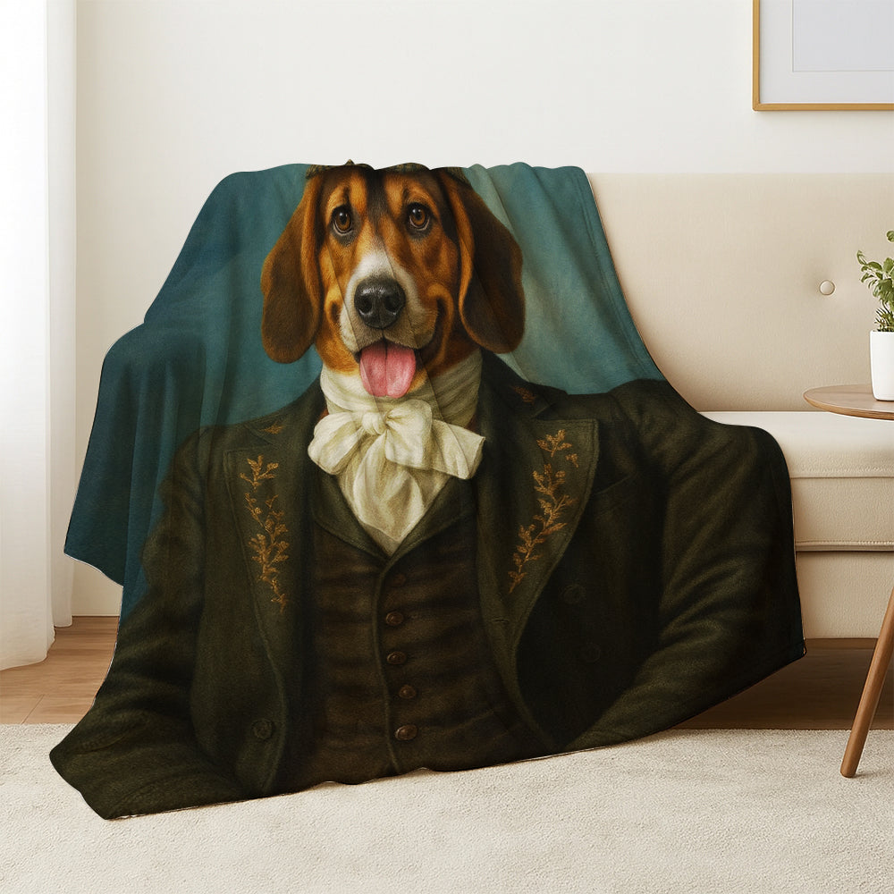 Custom Photo Detective Dog BlanketGift For Dog Lovers