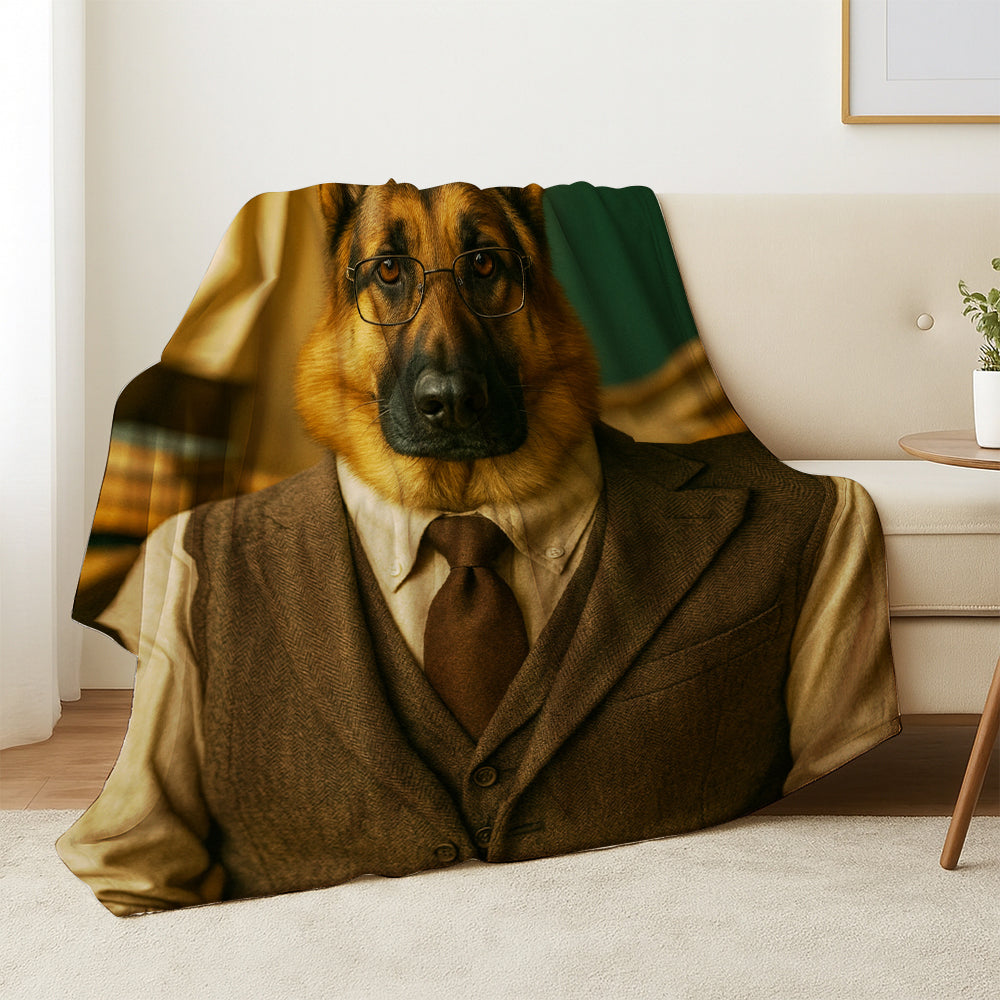 Custom Photo Professor Teacher Dog BlanketGift For Dog Lovers