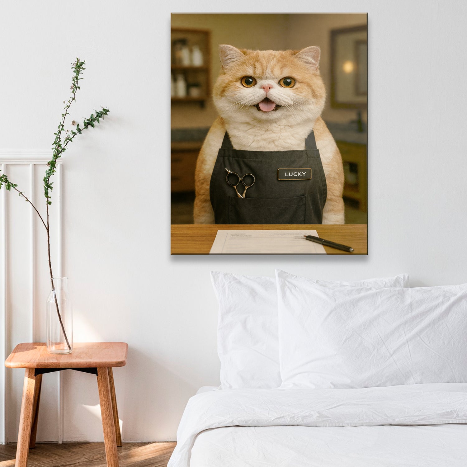 Custom Photo Groomer Canvas Canvas Gift For Canvas Lovers