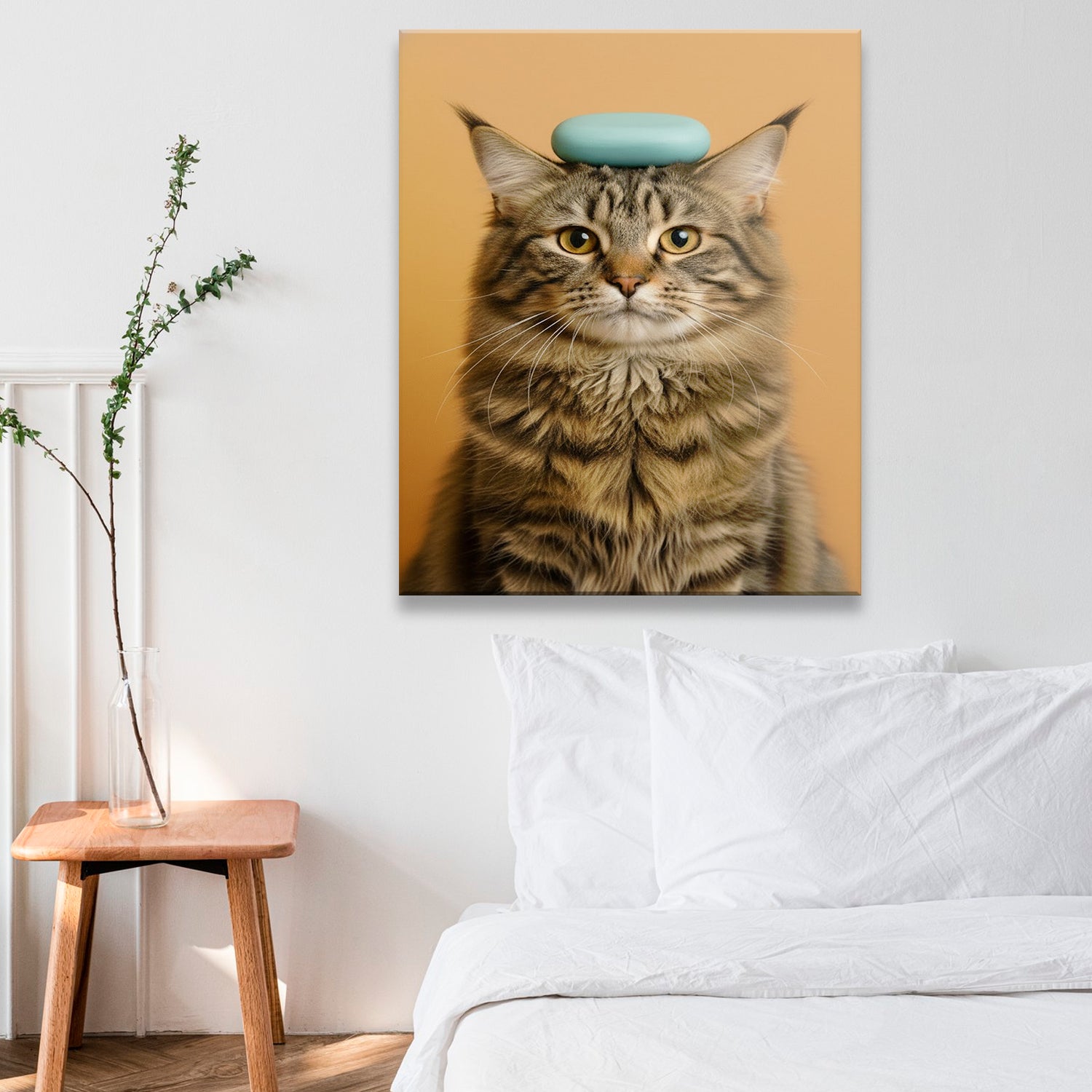 Custom Photo Cat Bathroom Style 24 Canvas Gift For Cat Lovers