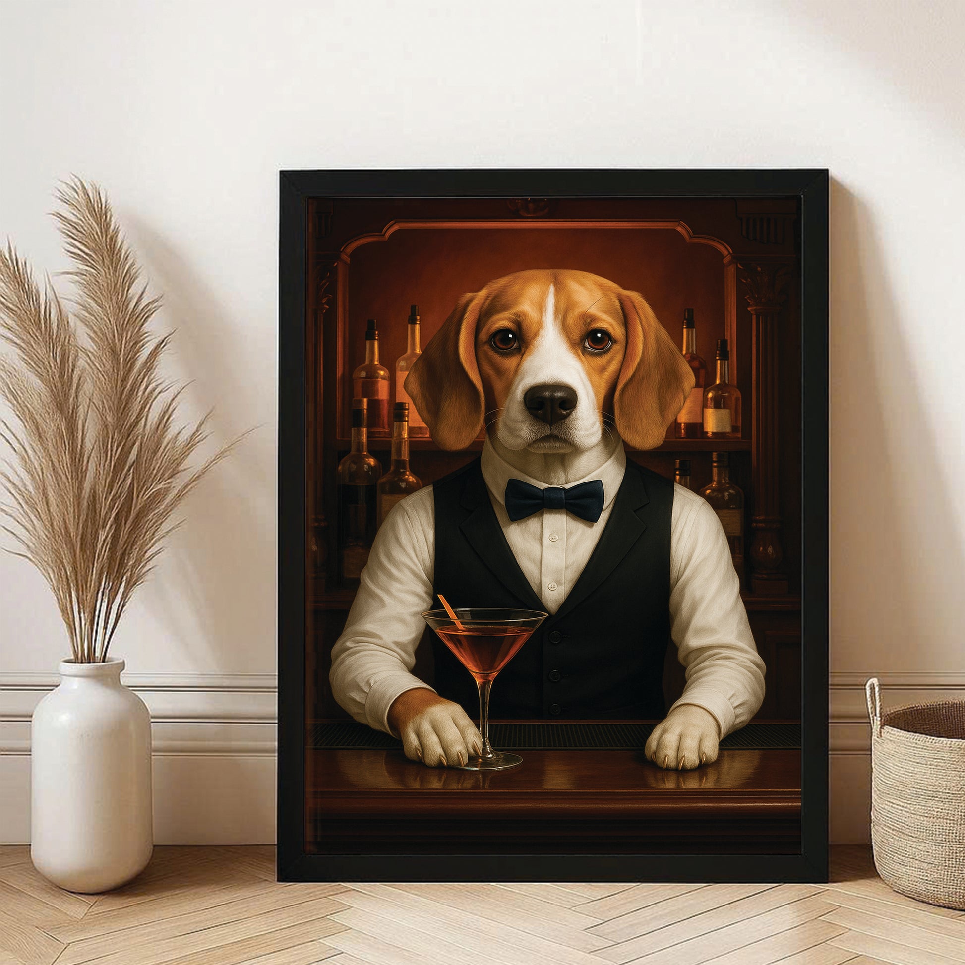 Personalized Dog Portrait Bartender