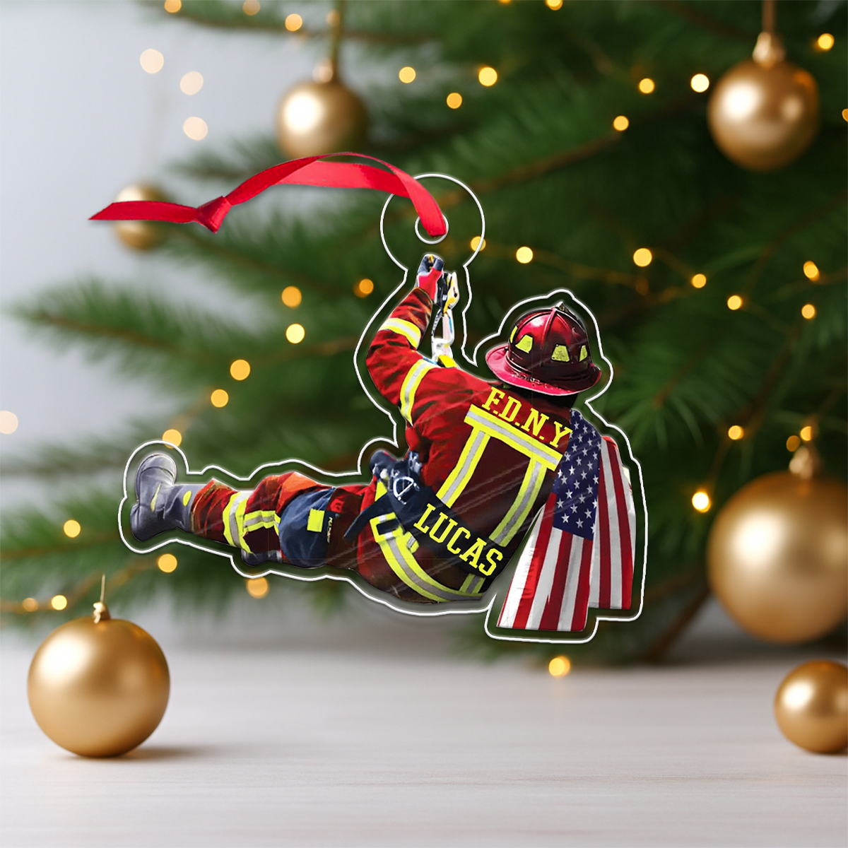 Custom Name Firefighter Gift