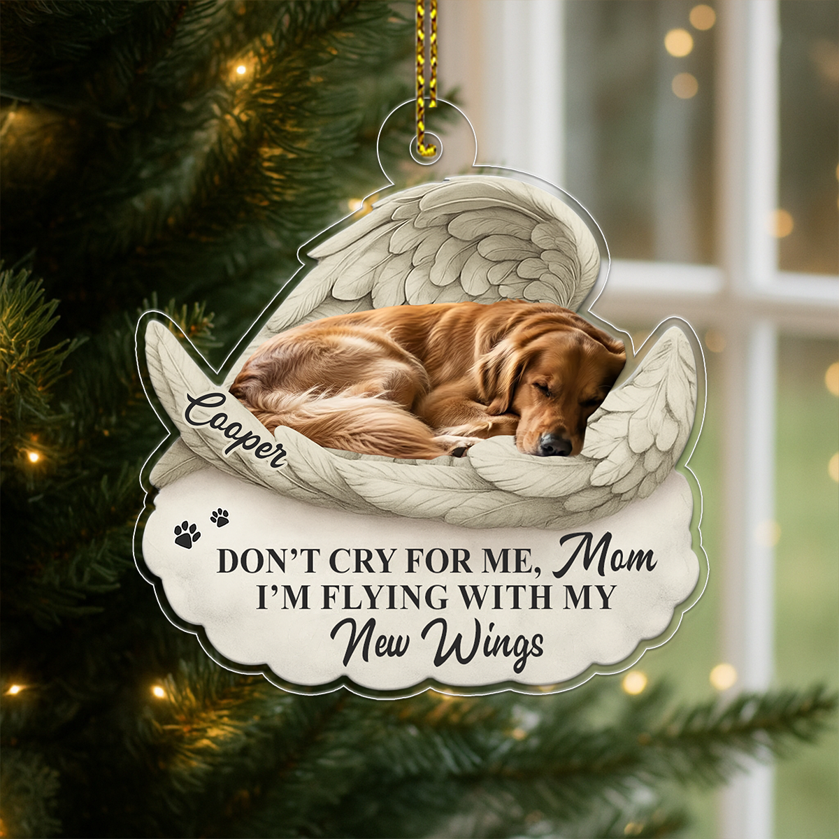 Personalized Pet Christmas Memorial Sympathy Gifts For Dogs, Cats