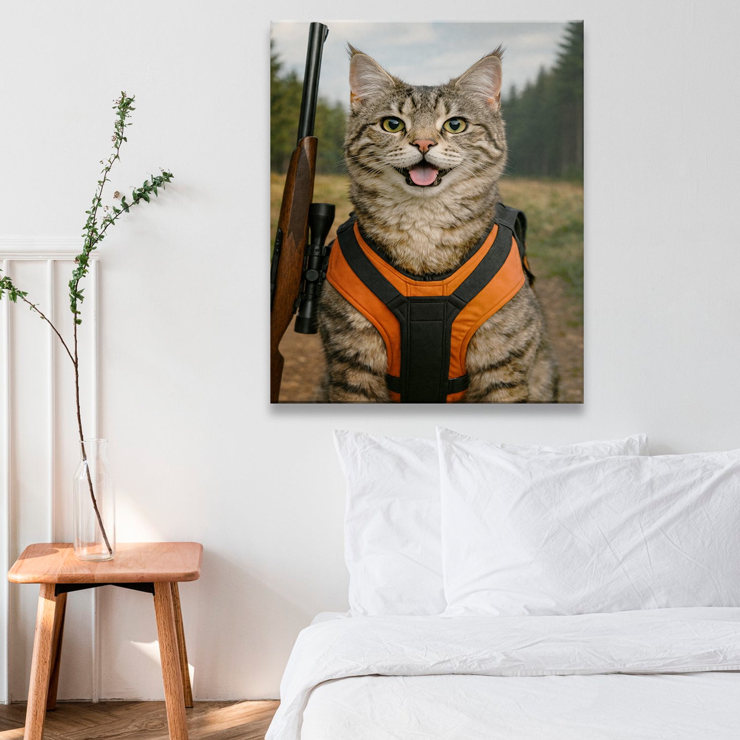 Custom Photo Hunter Canvas Gift For Canvas Lovers
