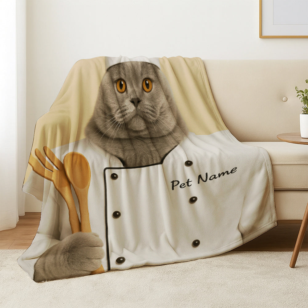 Custom Photo Cat Chef For Cat Lover