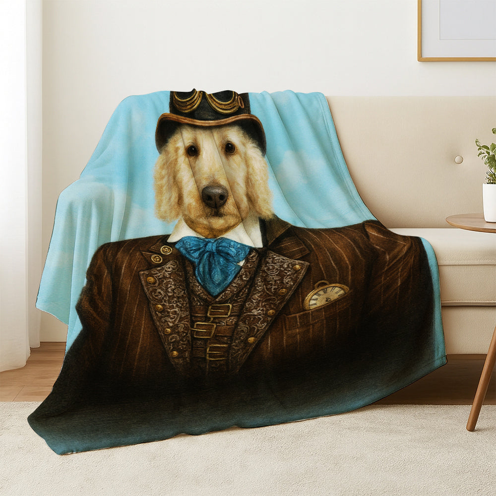 Custom Photo Pilot Dog BlanketGift For Dog Lovers