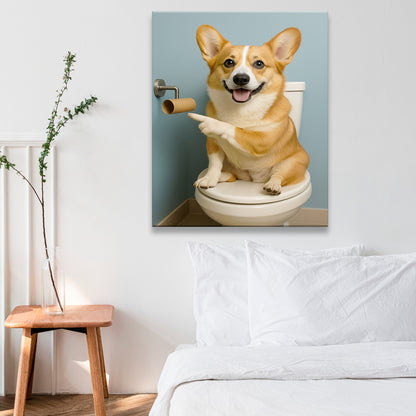 Custom Photo Dog Bathroom Style 33 Canvas Gift For Dog Lovers