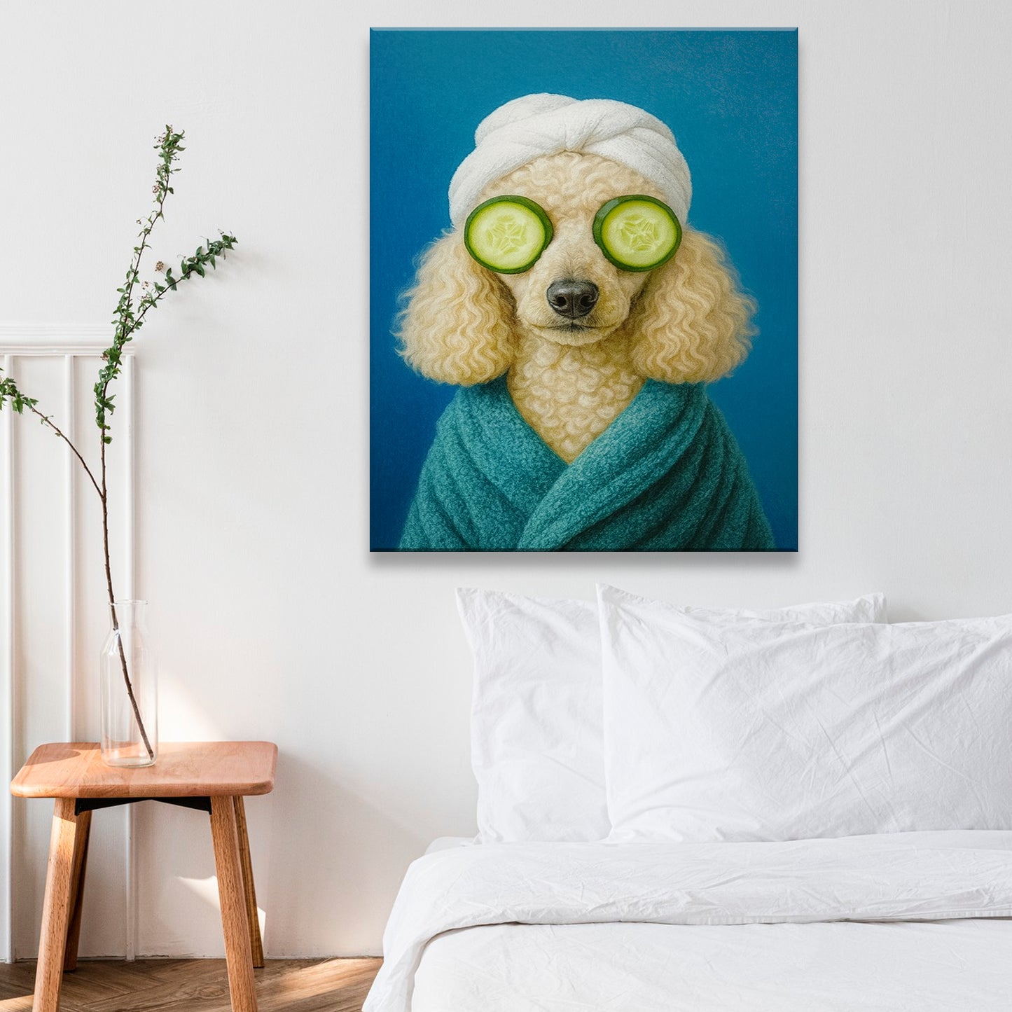 Custom Photo Dog Bathroom Style 21 Canvas Gift For Dog Lovers