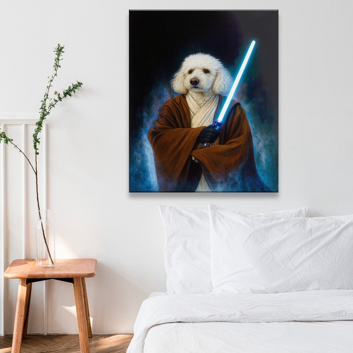 Custom Photo Master Paw Dog  Canvas Gift For Dog Lovers