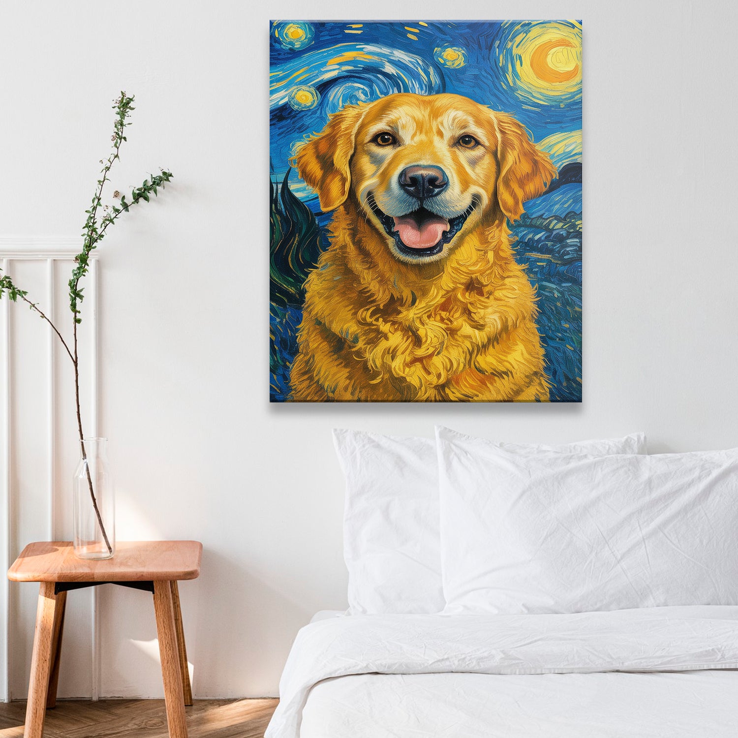 Custom Photo Dog Starry Night