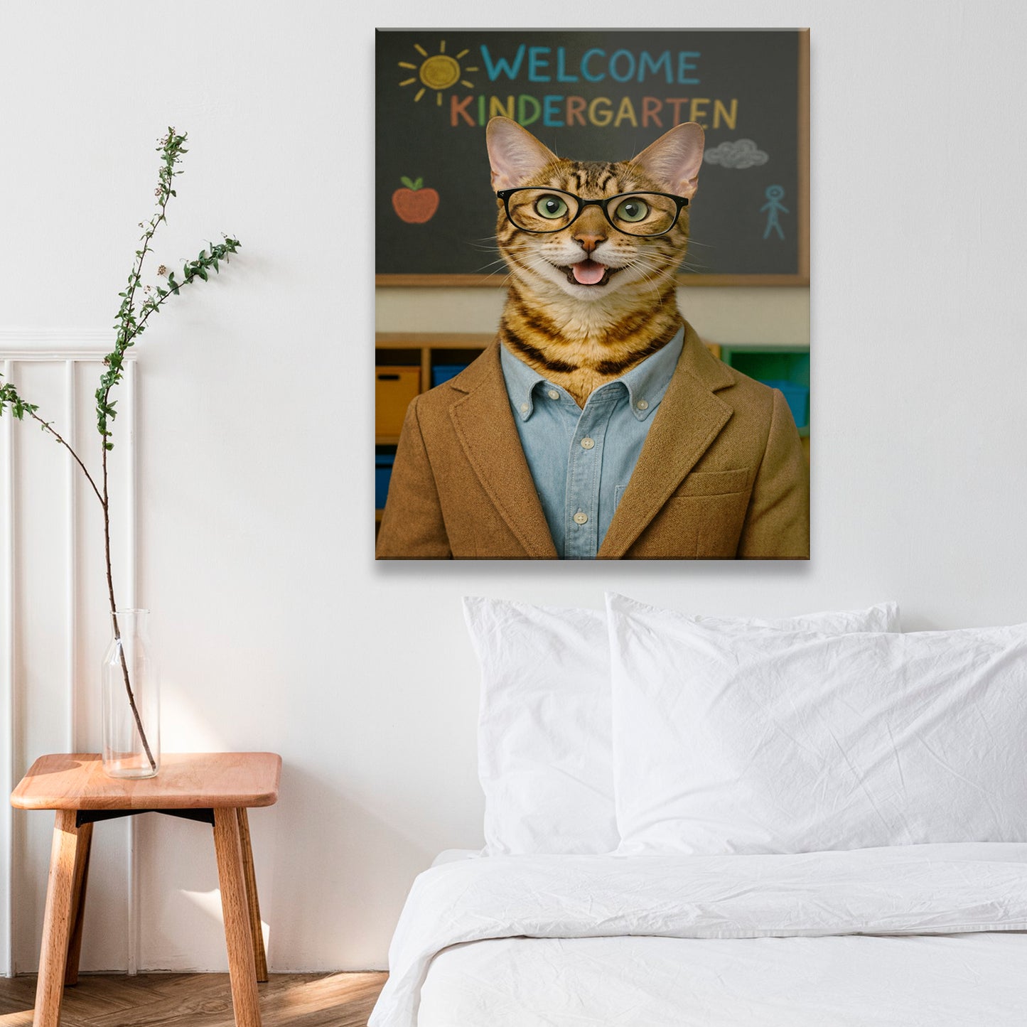 Custom Photo Kindergarten Teacher Canvas Gift For Canvas Lovers