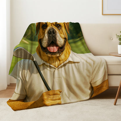 Custom Photo Golfer Dog Gift For Dog Lovers