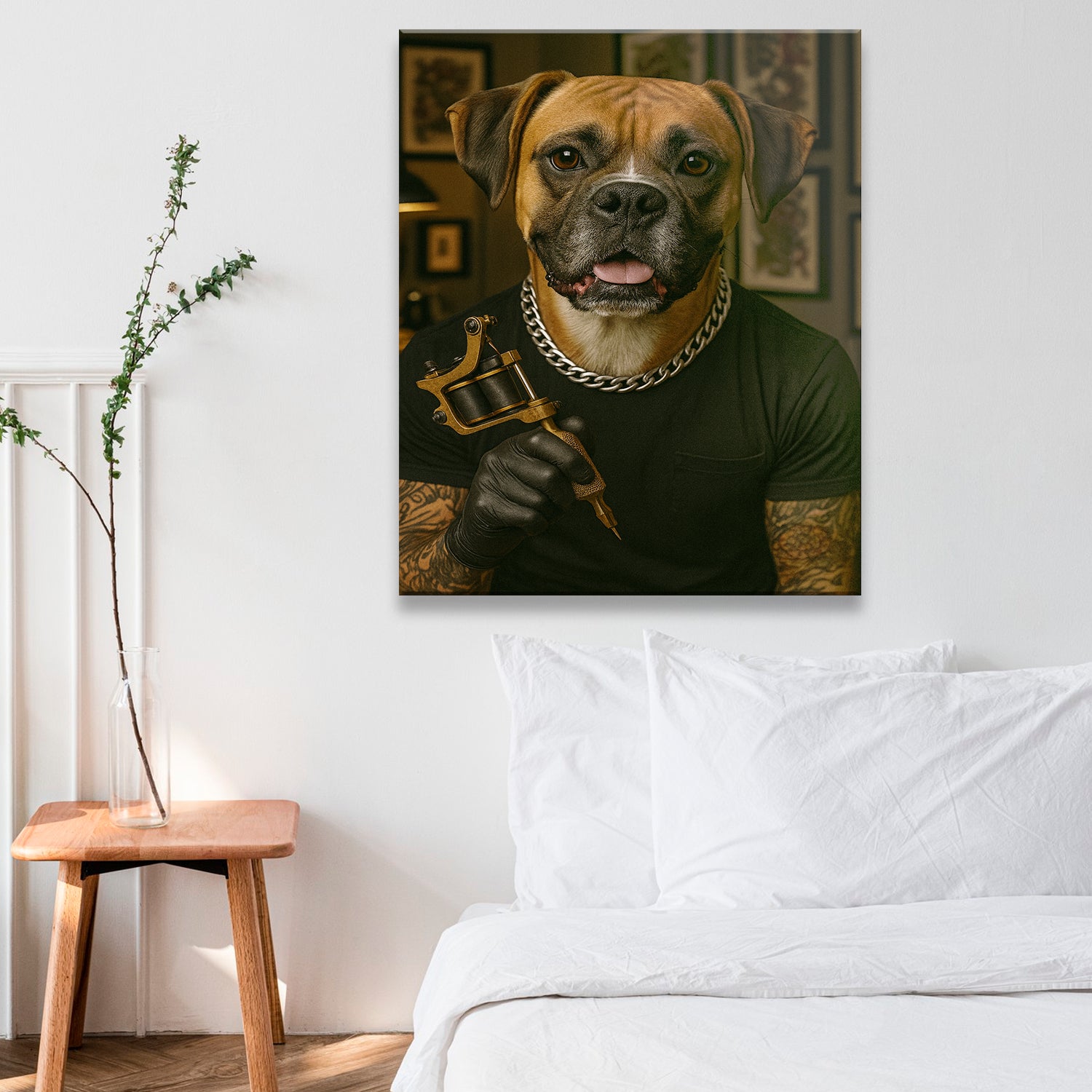 Custom Photo Tatoo Artist Dog Gift For Dog Lovers