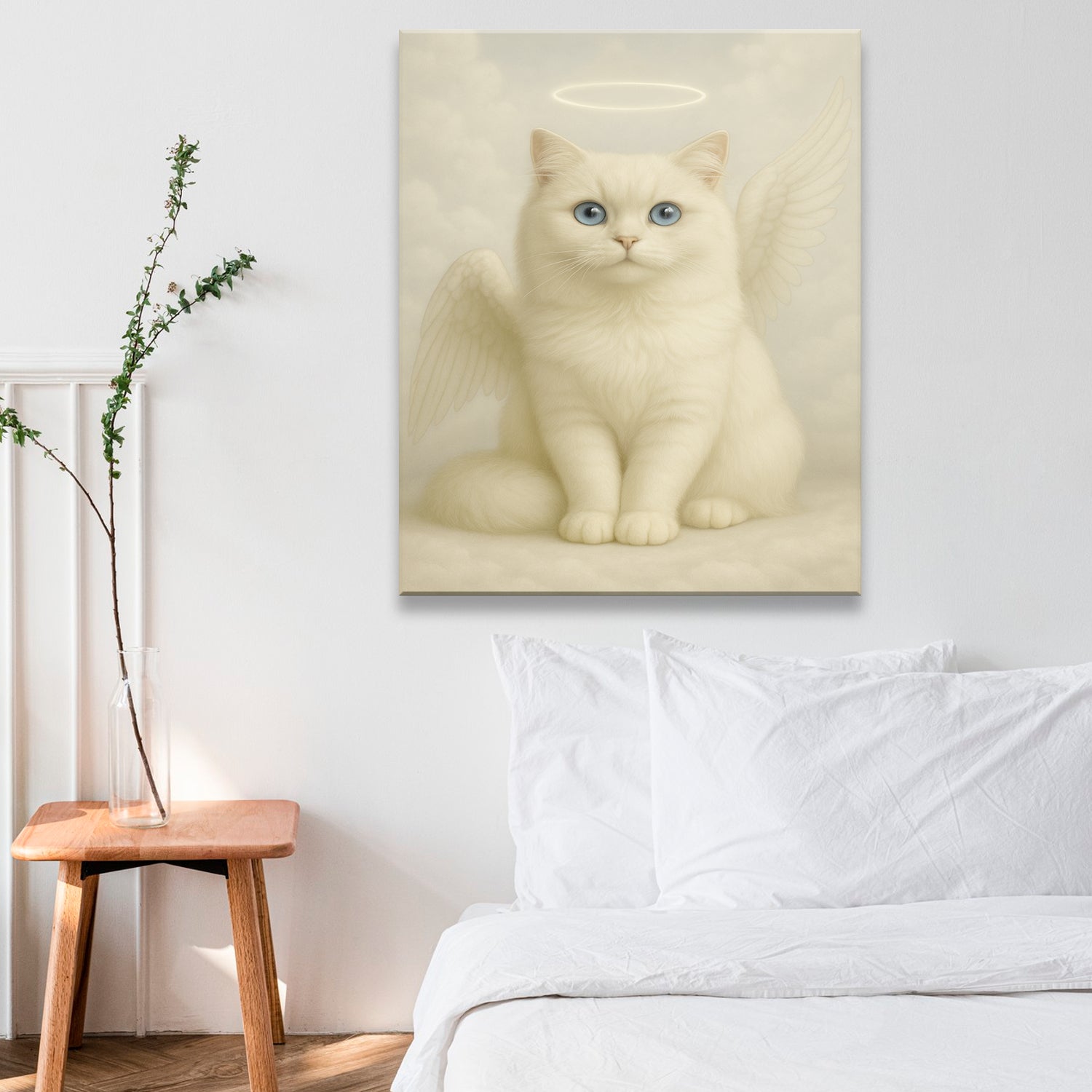 Custom Photo Cat Angel In Heaven _ Gifts For Cat Lovers