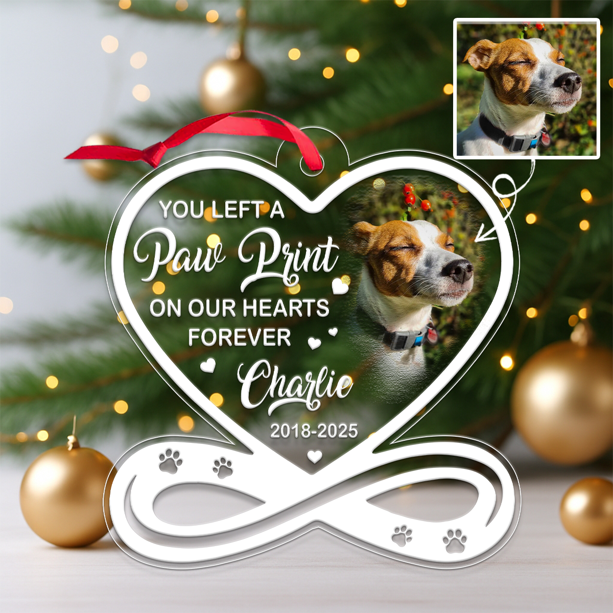 Custom Photo And Name Dog Memorial