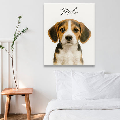 Custom Dog Portraint And With Name