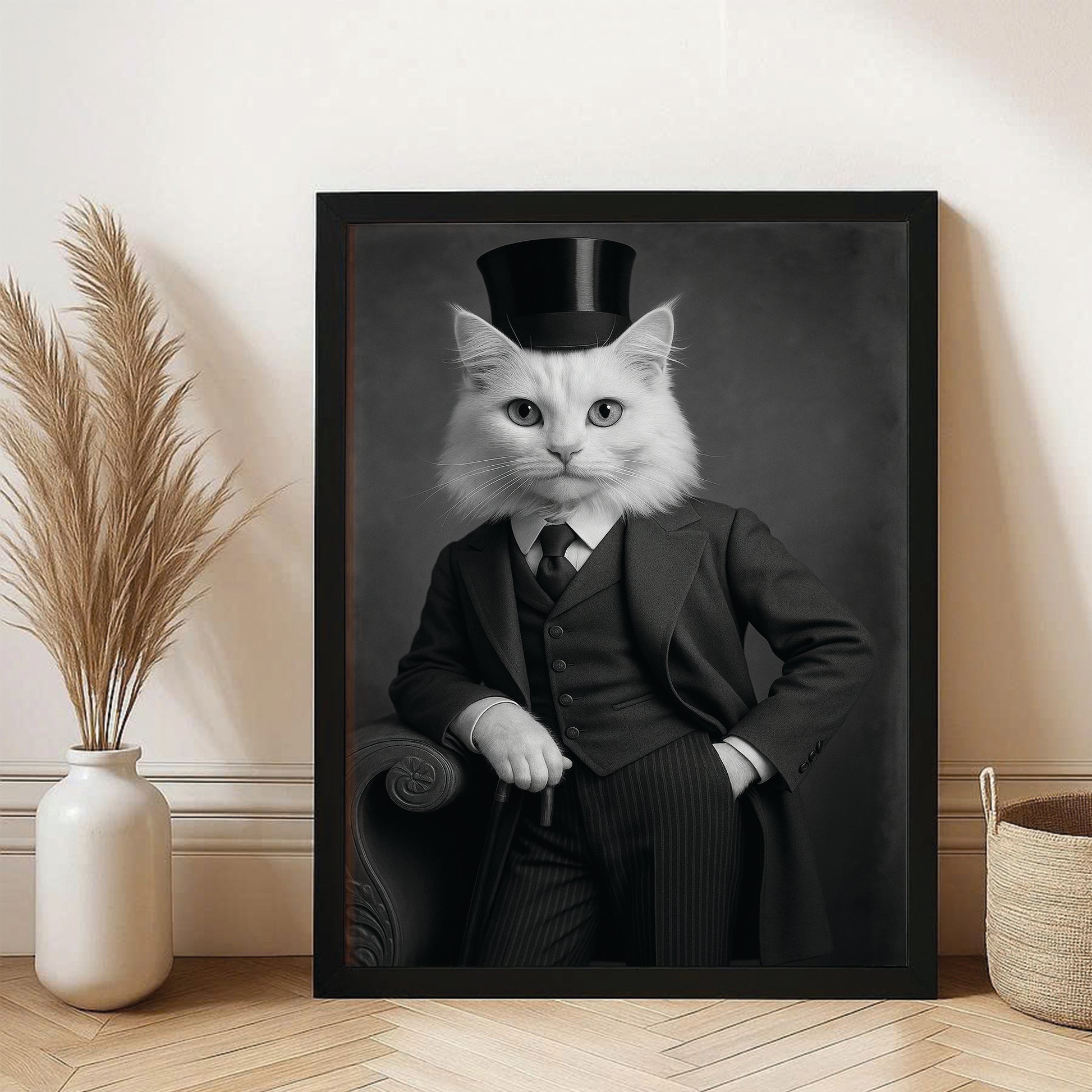 Custom Photo Gentleman Cat Gift For Cat Lovers
