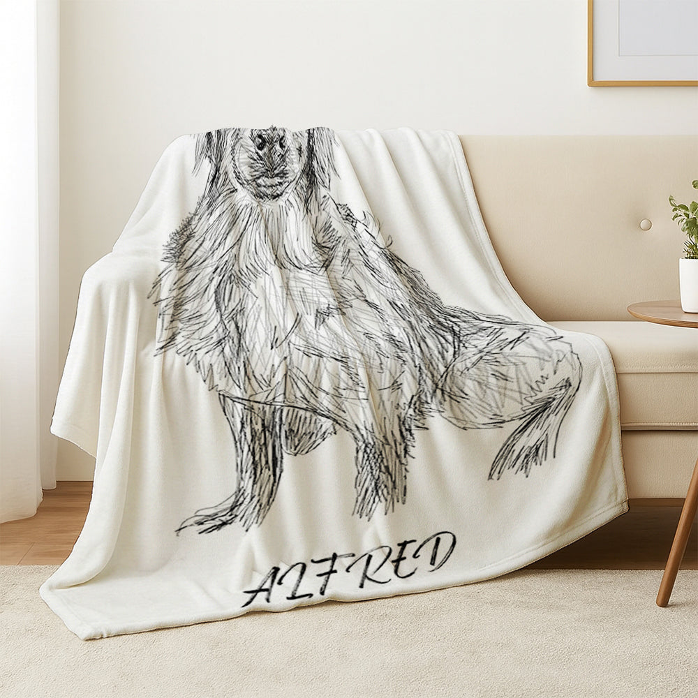 Custom Photo Dog Pencil Art