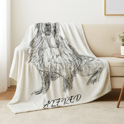 Custom Photo Dog Pencil Art