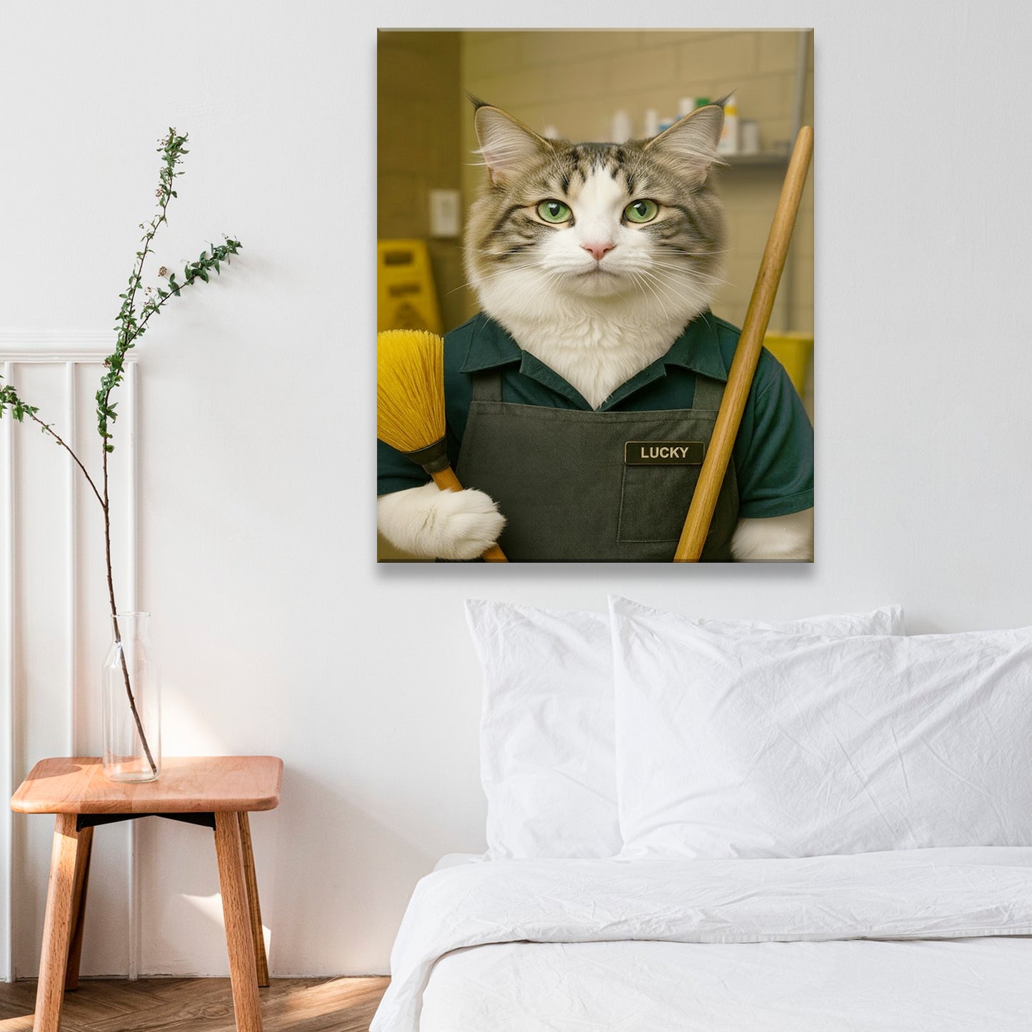 Custom Photo Janitor Canvas Canvas Gift For Canvas Lovers