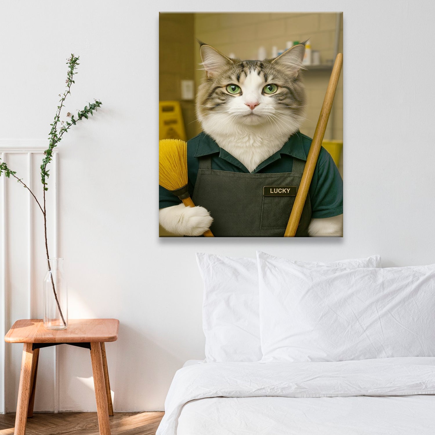 Custom Photo Janitor Canvas Canvas Gift For Canvas Lovers
