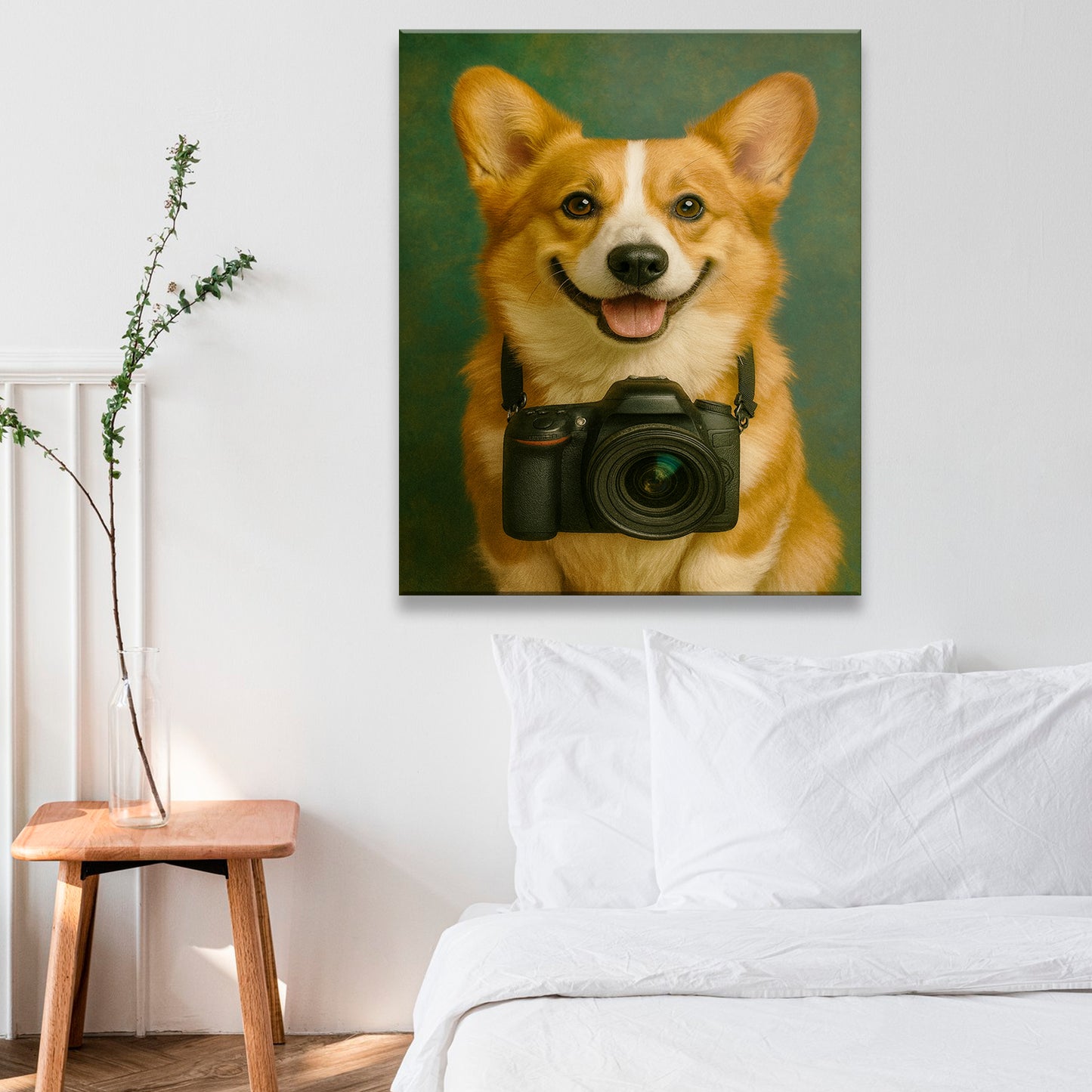 Custom Photo Photographer Dog Canvas Gift For Dog Lovers