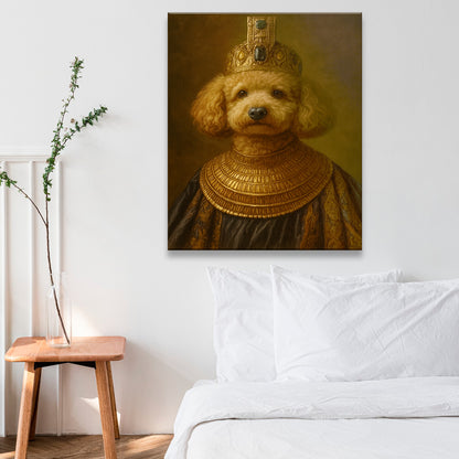Custom Photo Dog Royal Style 1 Canvas Gift For Dog Lovers