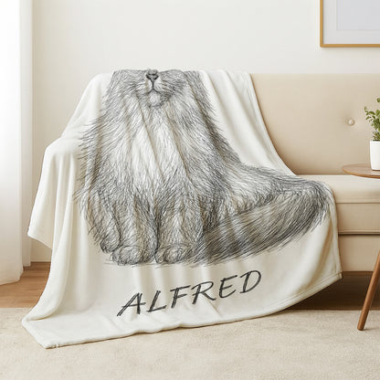 Custom Photo Cat Pencil Art