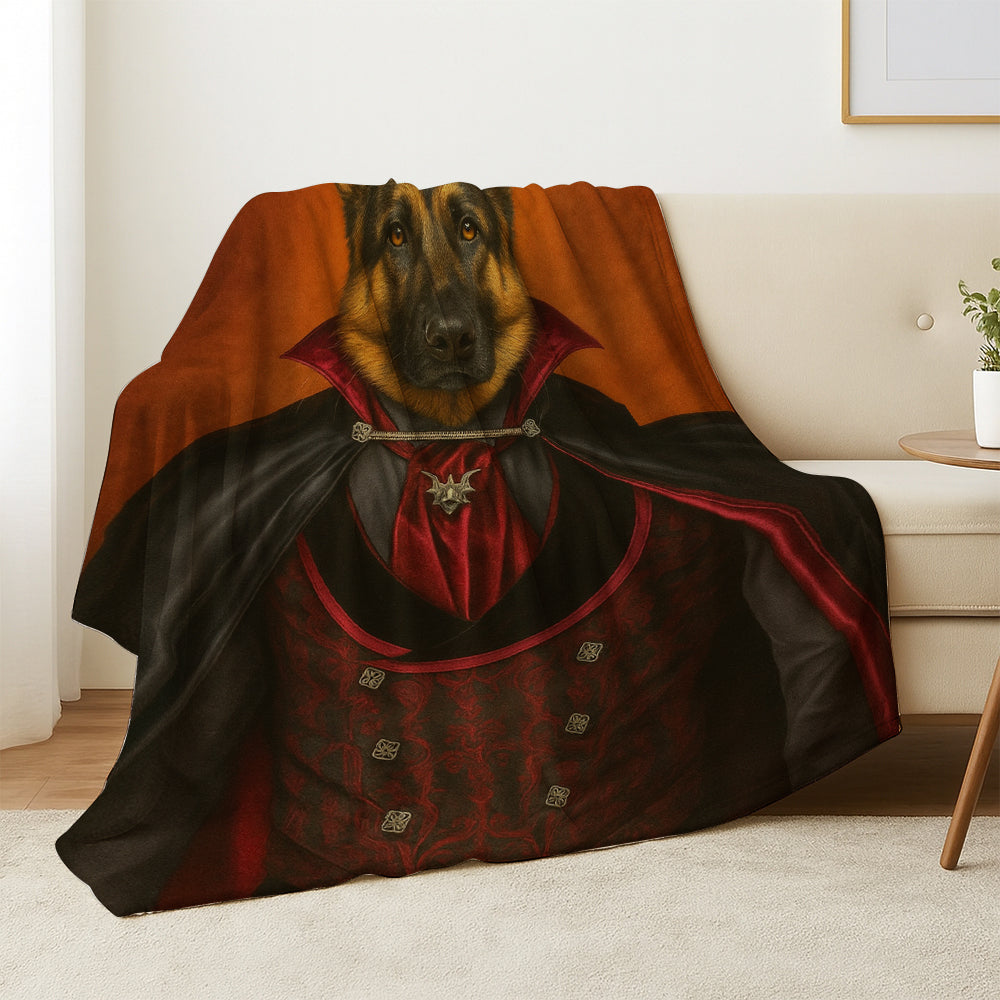 Custom Photo Vampire Dog BlanketGift For Dog Lovers