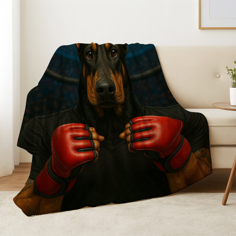 Custom Photo Mma Dog BlanketGift For Dog Lovers