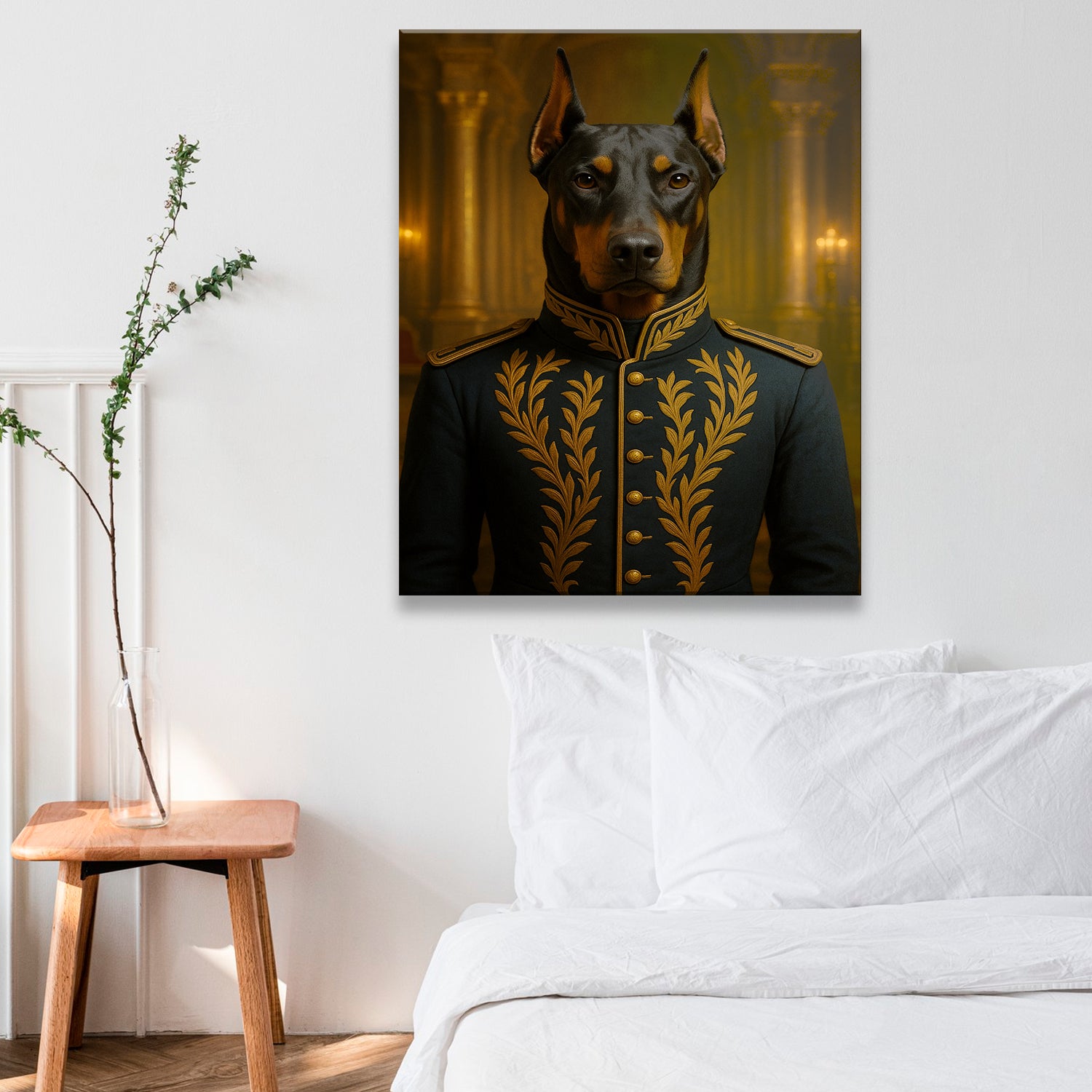 Custom Photo Dog Royal Style 10 Canvas Gift For Dog Lovers