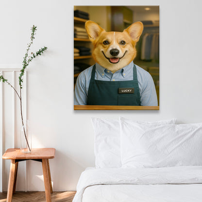 Custom Photo Clothing Store Dog Canvas Gift For Dog Lovers