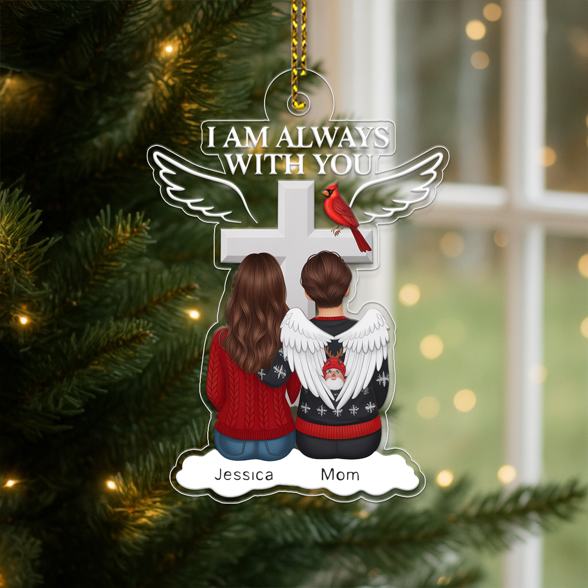 Always With You Family Memorial Keepsake Acrylic Ornament Christmas Gift