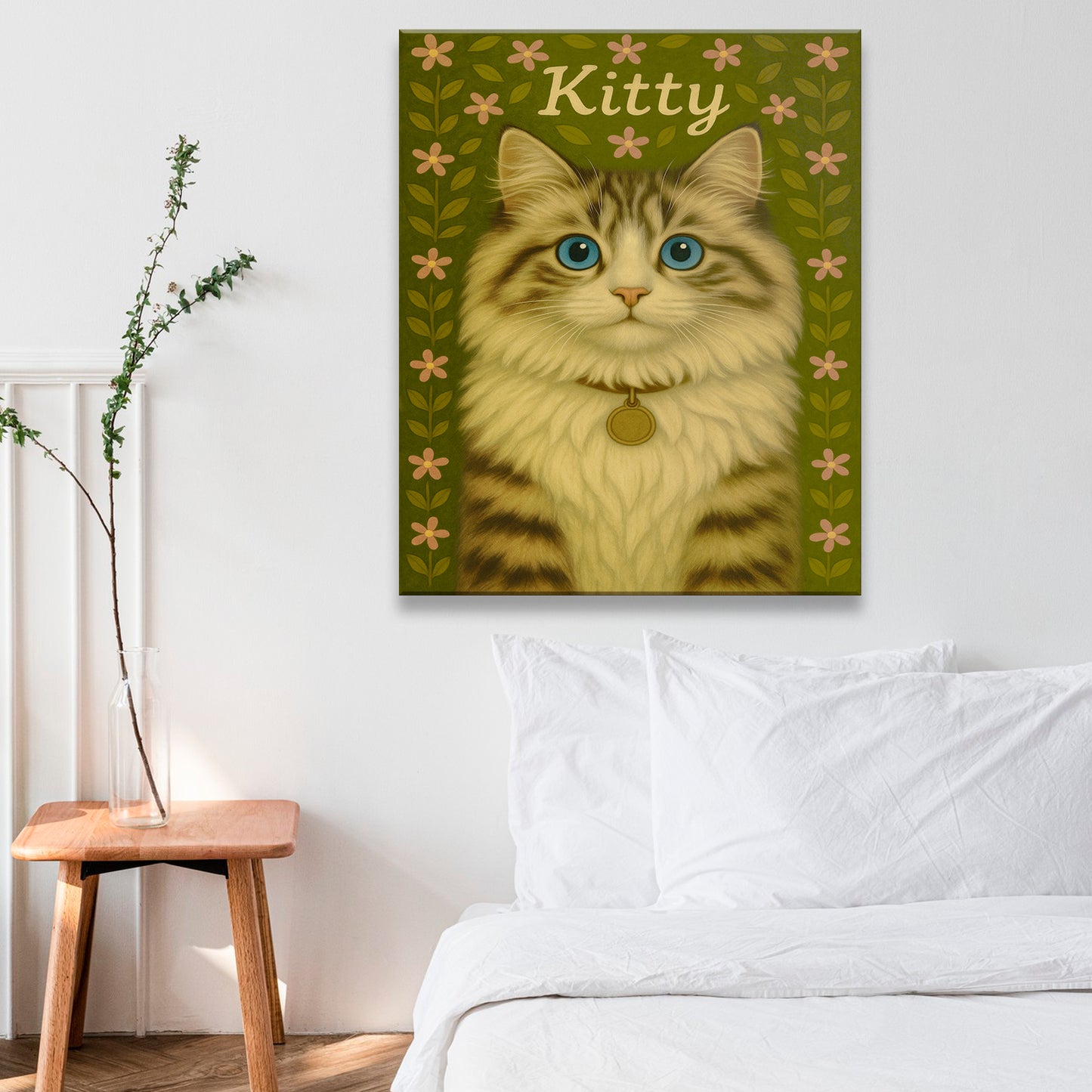 Custom Cat Portraits From Photo From Photo Canvas