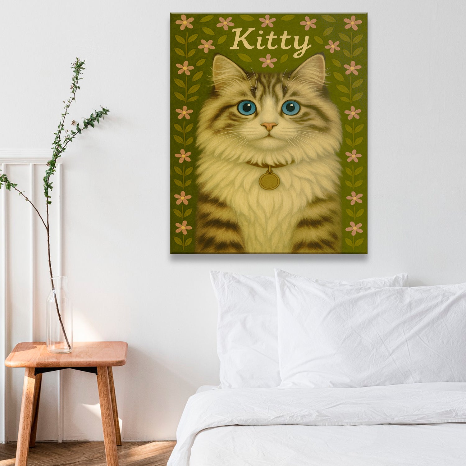 Custom Cat Portraits From Photo From Photo Canvas