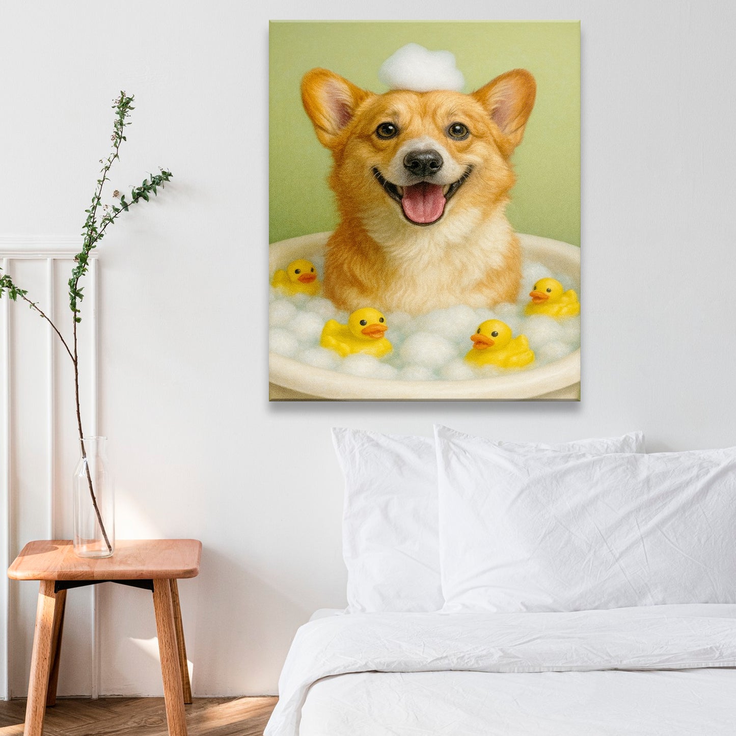 Custom Photo Dog Bathroom Style 25 Canvas Gift For Dog Lovers