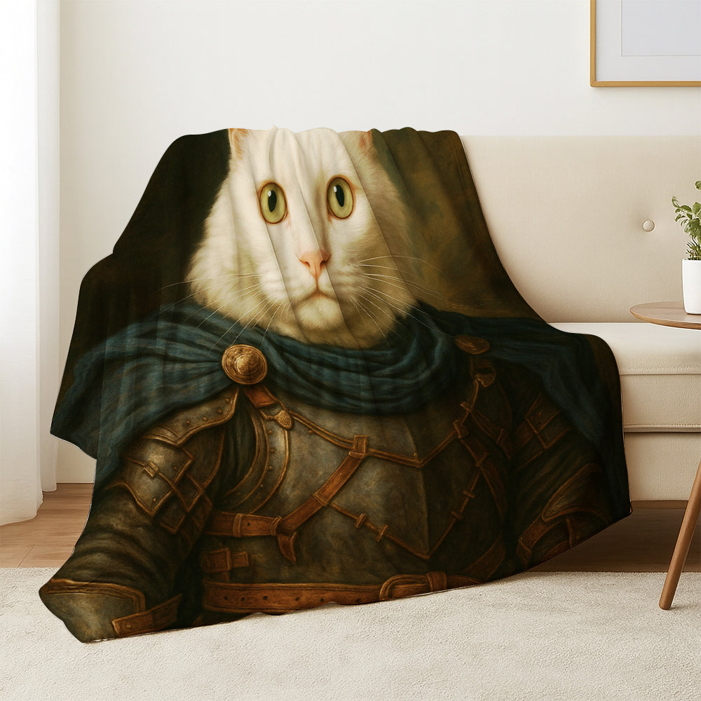Custom Cat Photo Viking Blanket _ Gift For Cat Lovers