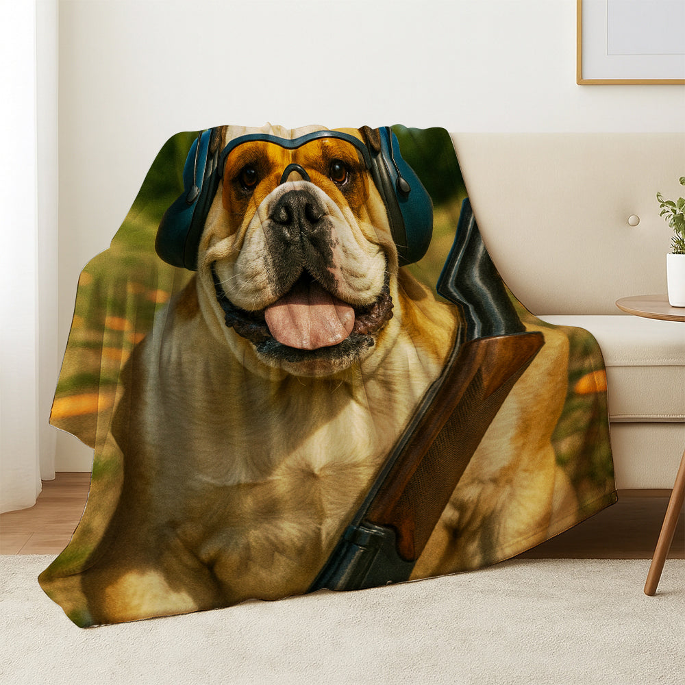 Custom Photo Lacrosse Dog BlanketGift For Dog Lovers