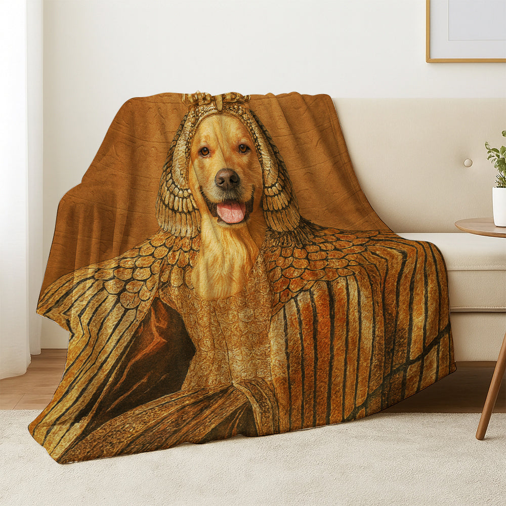 Custom Photo Cleopawtra Dog BlanketGift For Dog Lovers