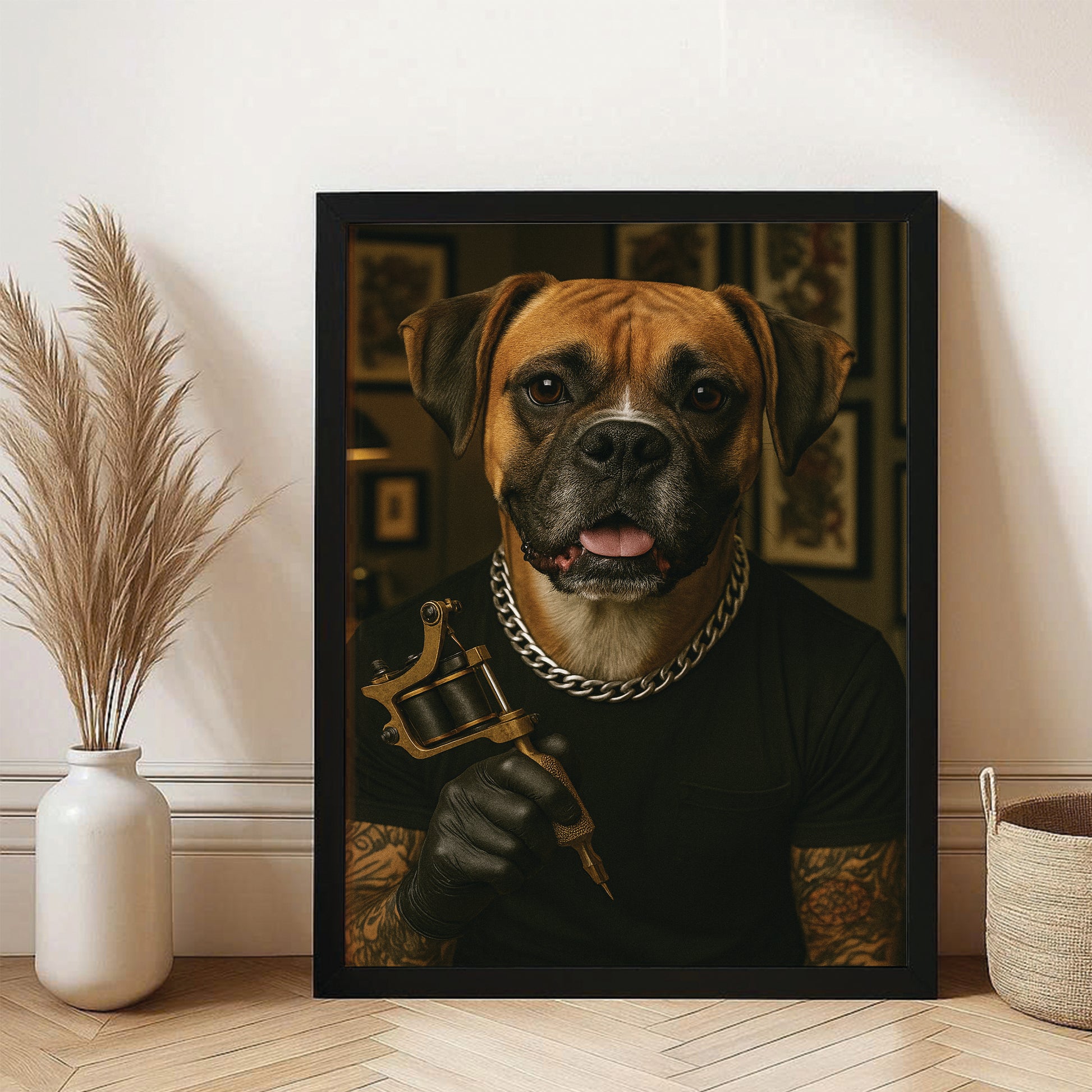 Custom Photo Tatoo Artist Dog Gift For Dog Lovers