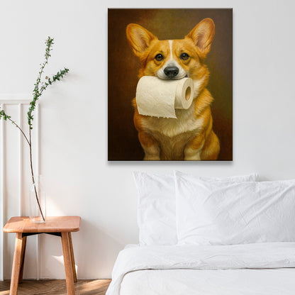 Custom Photo Dog Bathroom Style 18 Canvas Gift For Dog Lovers