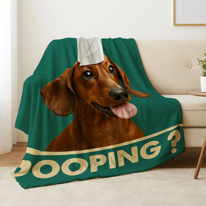 Custom Photo Funny Dog In Bathroom Canvas