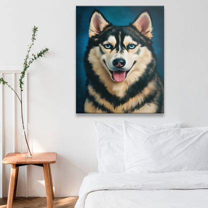 Custom Dog Deep Blue
