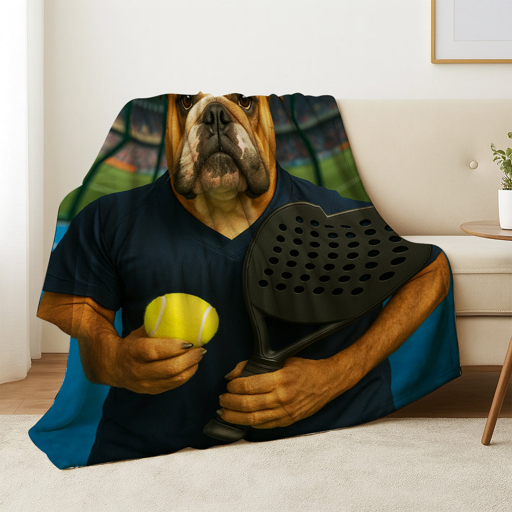 Custom Photo Paddle Player Dog BlanketGift For Dog Lovers