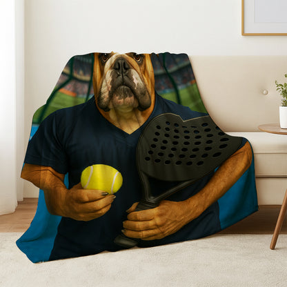 Custom Photo Paddle Player Dog BlanketGift For Dog Lovers