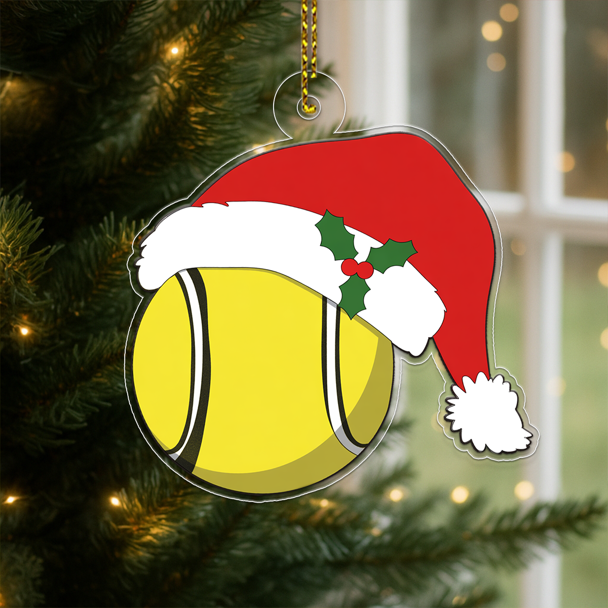 Personalized Tennis Santa