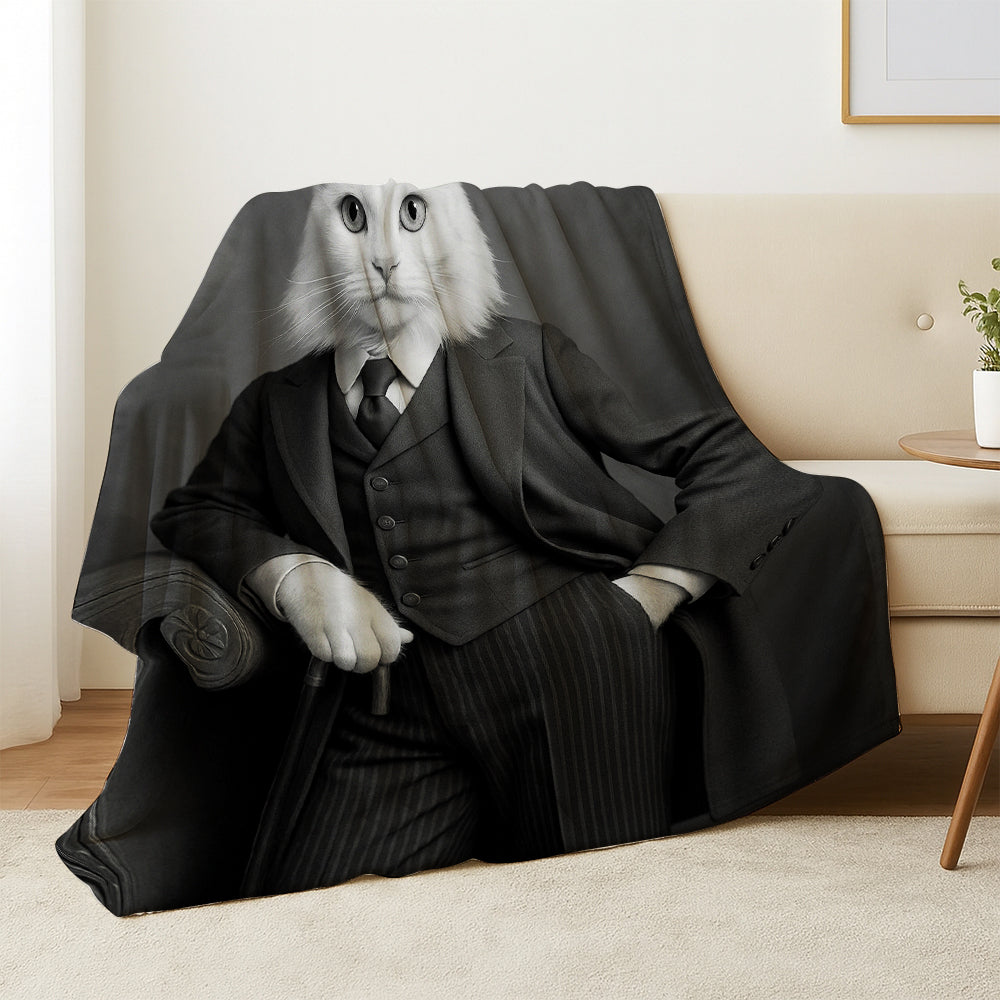 Custom Photo Gentleman Cat Gift For Cat Lovers