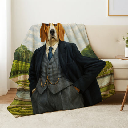 Custom Photo Pawky Blinder Dog Canvas