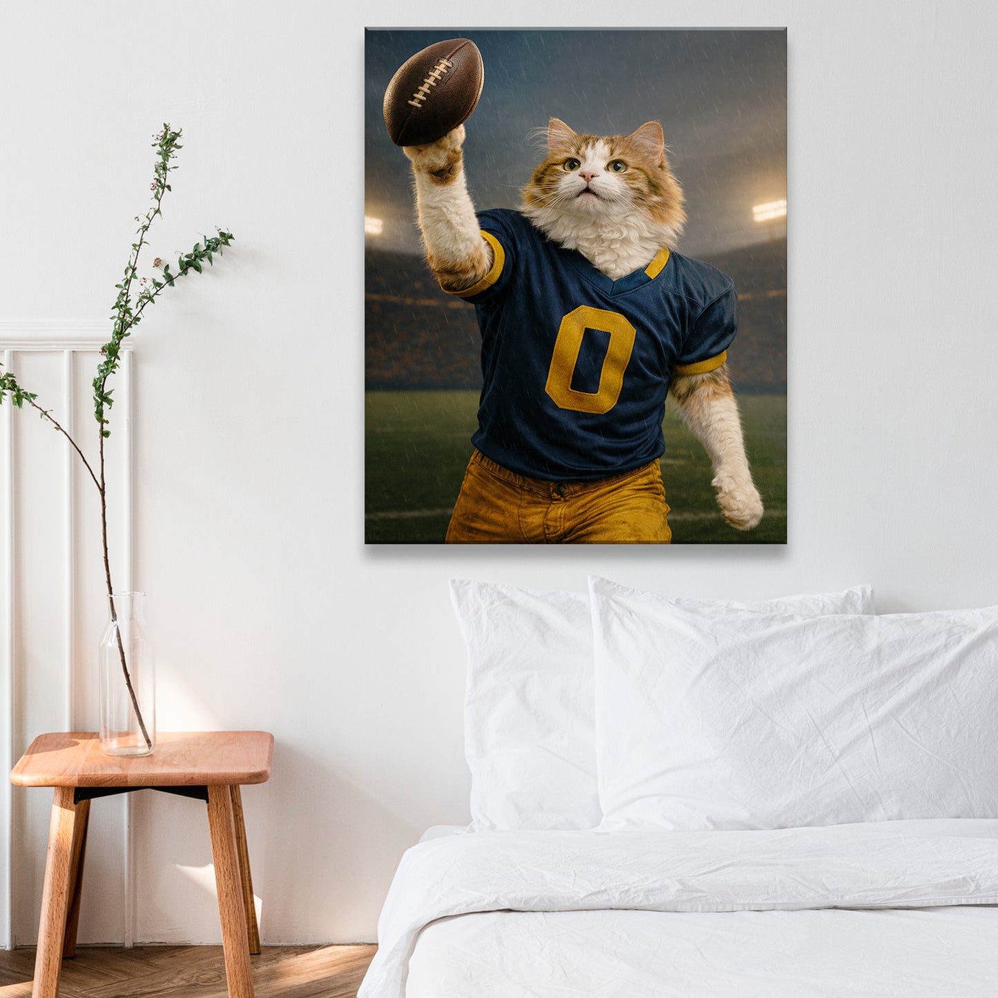 Custom Photo Football Player Canvas Gift For Canvas Lovers